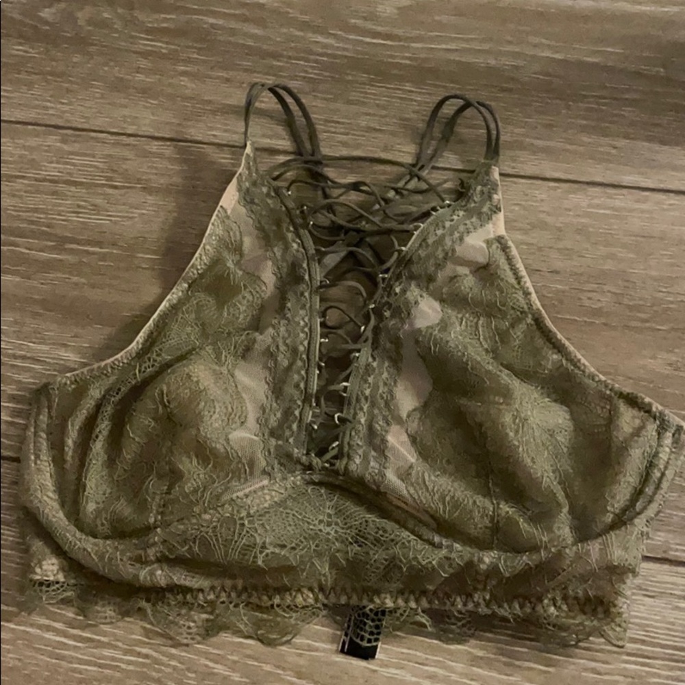 Victoria’s Secret Halter Lace up Bralette